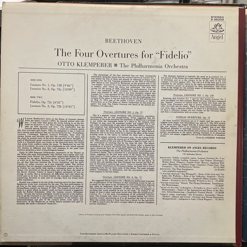 Beethoven Four Overtures Fidelio Klemperer Angel 36209 Philharmonia - Bild 2 von 3