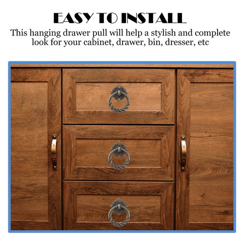 6 Stück Knöpfe für Kommoden Küchenschrankgriffe antik - Bild 9 von 12