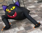 HALLOWEEN INFLATABLE CRAWLING BLACK CAT NEW