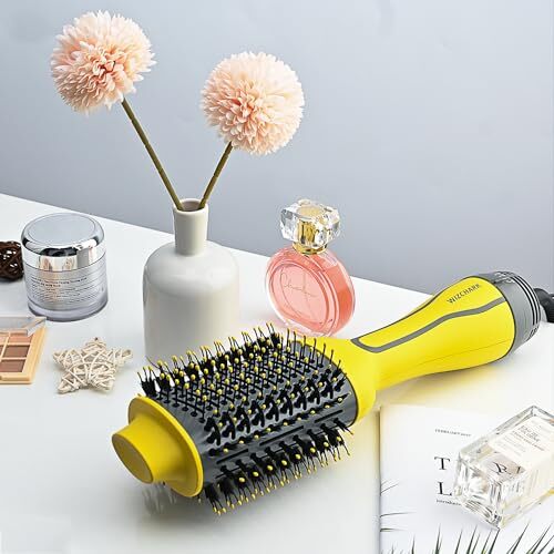 Dual Voltage Hair Dryer Brush, Hair Blow Dryer Brush with Negative Ion for Eu... - Picture 5 of 9