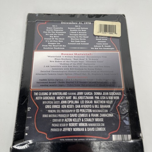 Grateful Dead The Closing Of Winterland 2 DVD New Years Eve 12/31/1978 2003 New - Picture 5 of 8
