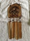 Fused Glass Wind Chimes Vintage " Love” 16 Inch