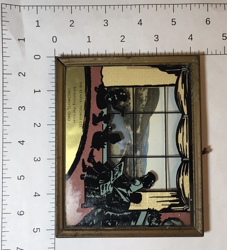 1953 Kemper-Thomas Framed Picture Shadowette Susquehanna River PA Cincinnati OH - Picture 3 of 3