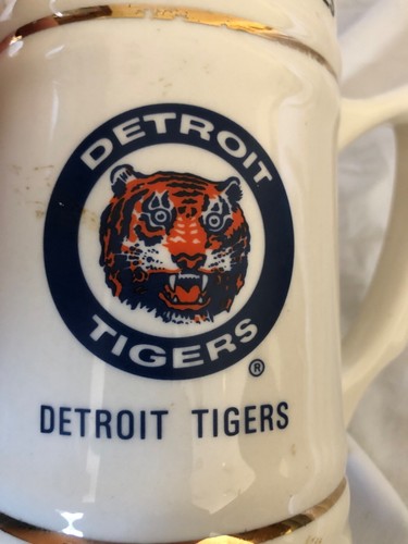 1984 DETROIT TIGERS WORLD CHAMPIONS CERAMIC STEIN TANKARD - Picture 7 of 8