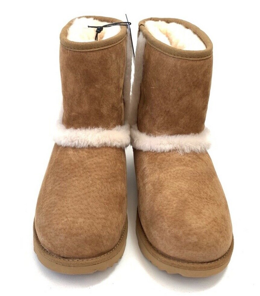UGG Hadley II Winter Youth Girl Boots 1017332K Suede Chestnut Waterproof1017332K