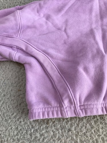 Adidas Ivy Park Hoodie Girls XS Purple Cropped Long Sleeve Hooded Logo Pullover - Picture 17 of 18