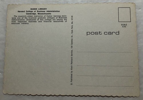 Harvard College Of Business Administration Cambridge, Mass. (See Description) R2 - Picture 3 of 3