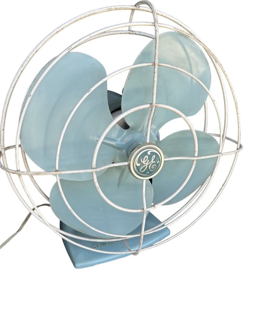 レア！GE ゼネラルエレクトリック 扇風機 アクアブルー レトロ GE,ゼネラルエレクトリック、U.S.Aレトロ扇風機 - BURN-UPS!