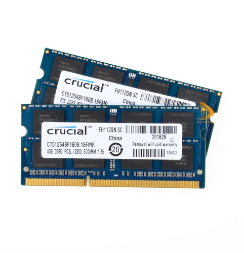 2PCS For Crucial 4GB 2RX8 PC3L-12800S DDR3 1600Mhz 204Pin Laptop Memory RAM #!^ - Picture 7 of 8