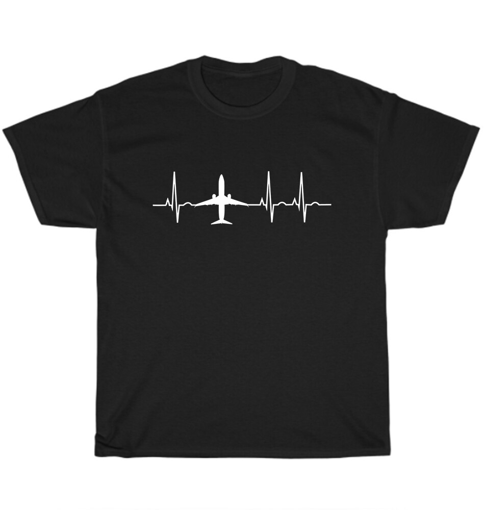 Airplane Pilot Shirt Pilot Heartbeat T-Shirt Flying Gift Tee Airplane Pilot Shirt Pilot Heartbeat T-Shirt Flying Gift Tee