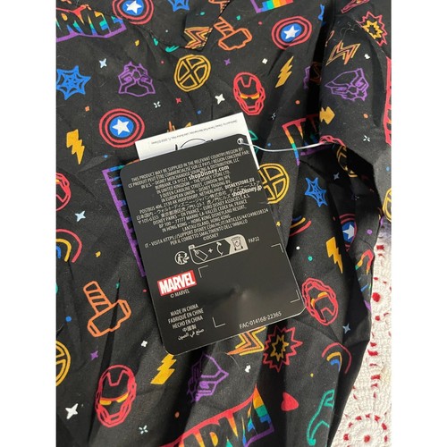 Colorful Thor, Spiderman, Cap't America Marvel Comics Short Sleeve Shirt NEW 2XL - Picture 6 of 10