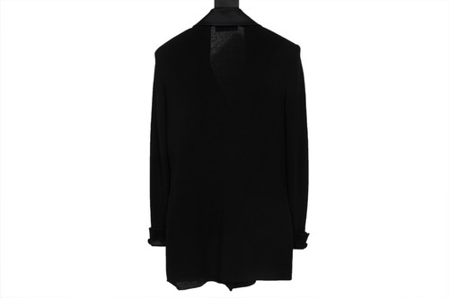 St. John Evening Women Ribbed Coat Size US 2 Black Satin Knit Jacket Blazer - Picture 2 of 14