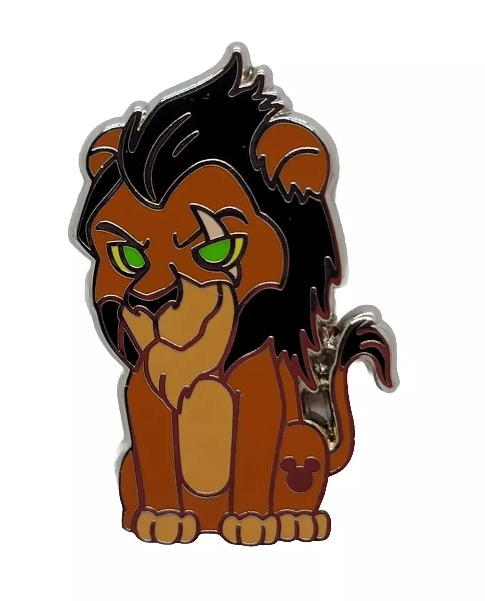 Disney Pin 2024 Hidden Disney WDW Cute Villains Scar #163930 Trade