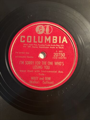 Wiley Walker Gene Sullivan: I’m Sorry For The One Who’s Losing You 78 Shellac - Picture 2 of 6