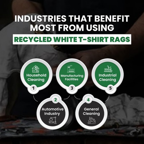 Weißes T-Shirt Strick Wischen Putzlappen Großpackung Komprimierte Box Mehrzweck - Bild 33 von 85