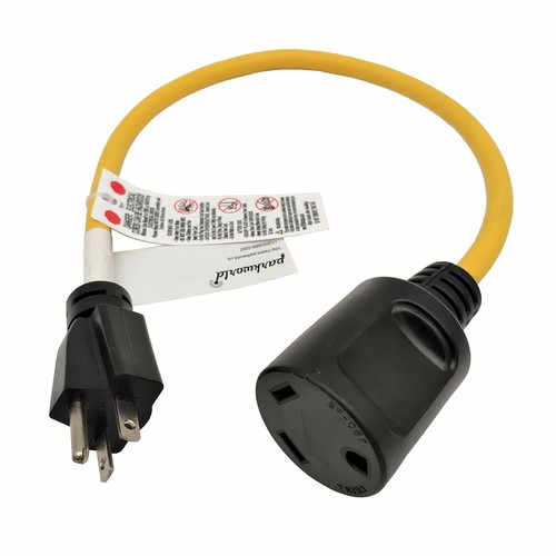 Cable adaptador generador 20A a RV 30A 5-20P macho a RV TT-30R hembra hueso de perro 2 pies