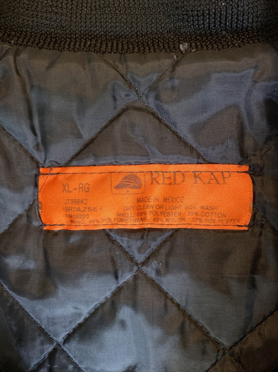 Vintage 90s Red Kap Distressed Paint Stained Black Zip Up Vintage 90s Red Kap Distressed Paint Stained Black Zip Up