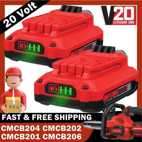 4Pack 3.6Ah 6.0Ah For Craftsman V20 20 Volt MAX Lithium Battery CMCB204 CMCB202 - Picture 21 of 25