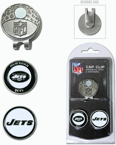 NFL Golf Cap Clip W/ 2 Magnetic Ball Markers - pick your FOOTBALL TEAM - Picture 24 of 33