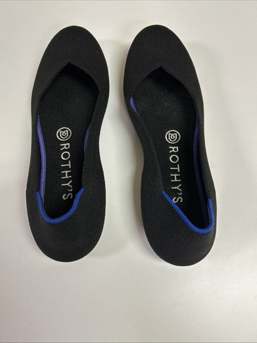 Scarpa da ballo Rothy's The Flat donna nera bassa slip on taglia US 7,5 punta tonda - Foto 4 di 15