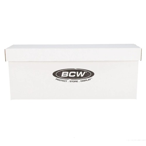 2 BCW Quality Long Comic Book Storage Boxes Thick & Stackable White Cardboard - Foto 11 di 12