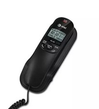 AT T Corded Phone Home Office With Caller ID Desk And Wall Mount Telephone Black