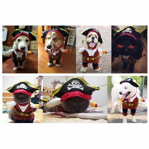 2022 Pet Dog Cat Halloween Cosplay Costumes Outfit Funny Christmas Clothes Suit - Picture 18 of 48