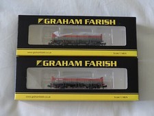 GRAHAM FARISH 373-626D OBA OPEN WAGON RAILFREIGHT RED & GREY WEATHERED TWIN PAC