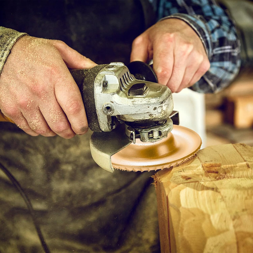 Set of 5 Wood Carving Disc for 4" or 4 1/2" Angle Grinder with 7/8" Arbor, Grind - Picture 4 of 12