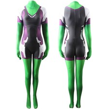 Nuevo Mono She-Hulk Dama Hulk Jen Body Juegos con disfraces Disfraz de Spandex Halloween