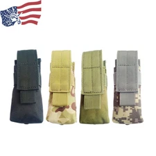 Tactical Molle Multitool Folding Knife Sheath Pouch Flashlight Holder Holster