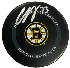 Charlie McAvoy Autographed Boston Bruins Official Game Puck Fanatics