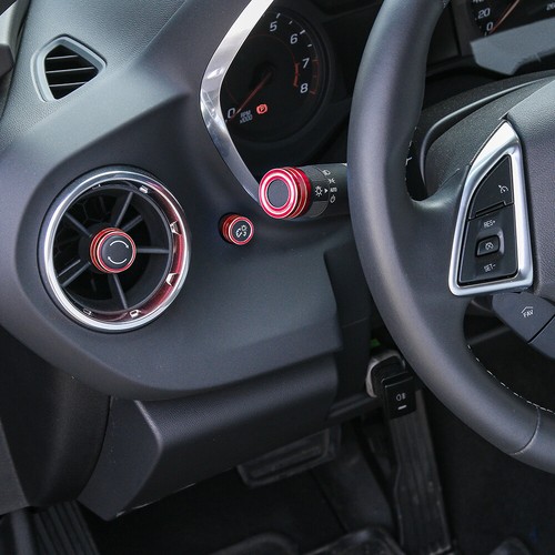 7x Aluminum Air Conditioner Knob Cover Trim Ring For Chevrolet Camaro 17+ - Imagen 4 de 6