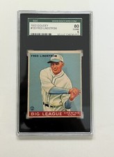 1933 Goudey #133 Fred Lindstrom SGC 6 EX-MT HOF Set Break