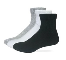 Carolina Ultimate Unisex Non-Binding Cotton Quarter Socks 2 Pair Pack