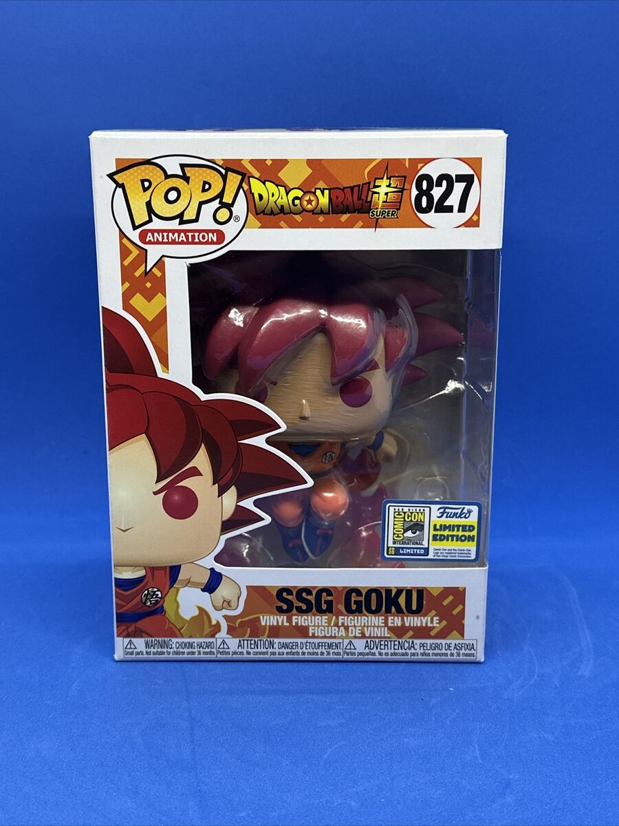 Funko Pop! Dragon Ball Super SSG Goku SDCC (Official Sticker Funko Pop! Dragon Ball Super SSG Goku SDCC (Official Sticker