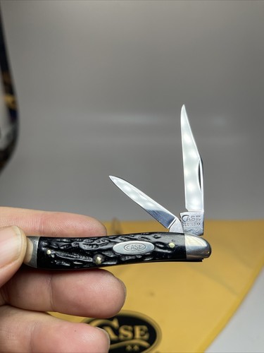 vintage CASE TESTED 1920-1940 knife 6220 rough BLACK PEANUT KNIFE