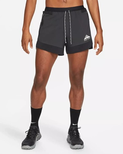 Men's Size S NIKE TRAIL 5'' 2-in-1 RUNNING SHORTS CZ9052 010
