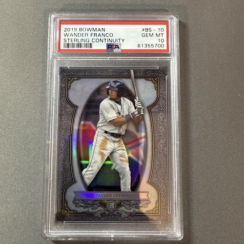 2019 1st Bowman Chrome Sterling Continuity Wander Franco PSA 10 QTY
