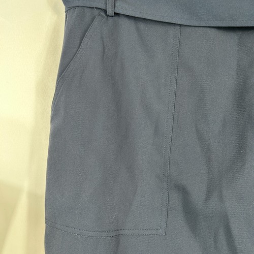 Banana Republic NWT Cargo Mini Skirt SZ 12 Navy Utility Tie Preppy Work - Picture 4 of 12