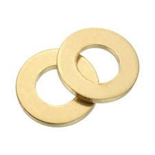 M12 Flat Washer, 8Pcs Brass Ring Washers 24mm OD 2.5mm Thick Sealing Gasket Ring