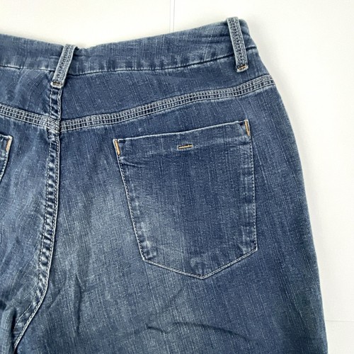 Chico's Platinum Jeans Hose 32 Regular Flare Stretch Baumwolle Blau Denim 0,5 - Bild 6 von 9