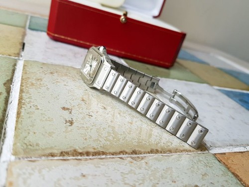 Cartier Montre automatique Santos en or rose pour femmes 23 mm 2423 138750222 - Picture 5 of 9