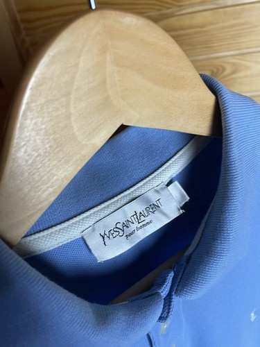 Yves Saint Laurent Pour Homme Polo Shirt – Light Blue – Size L - Picture 4 of 8