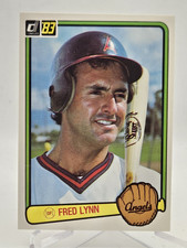 1983 Donruss Baseball #241 Fred Lynn Vintage California Angels Trading Card MLB