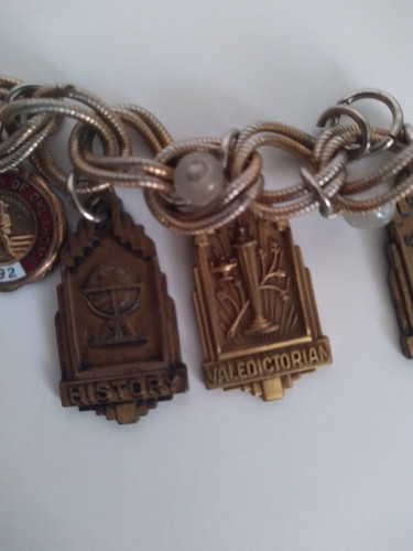 1950s Oklahoma College Accolades Charm Bracelet OU and East Central Universities - Picture 7 of 15