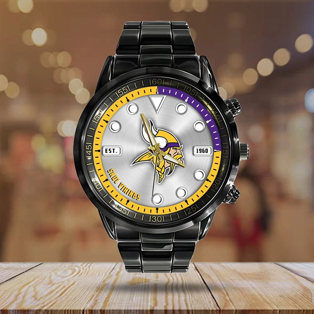 Vikings Black Stainless Steel Watch