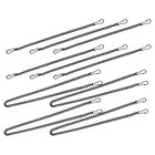 10pcs Hanging Chain: Metal Chain with Safety Hooks for Stained Glass Window