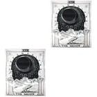  2 Count Wandteppich Hippie Mond Zum Aufhängen Gobelin-Wandbehänge