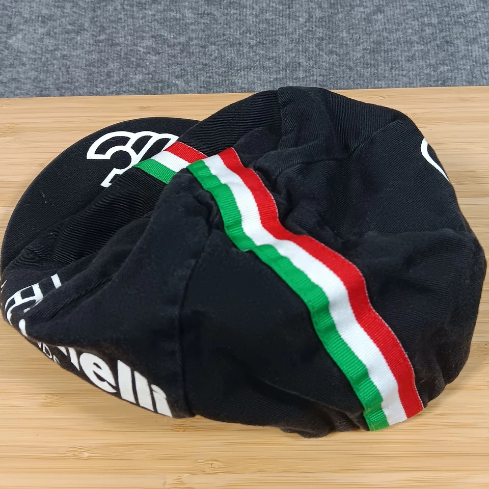 Gorra de Ciclismo Cinelli Vintage Il Grande Ciclismo Tricolor Rayas Hecha en EE. UU. Ritmo Foto 3 de 4